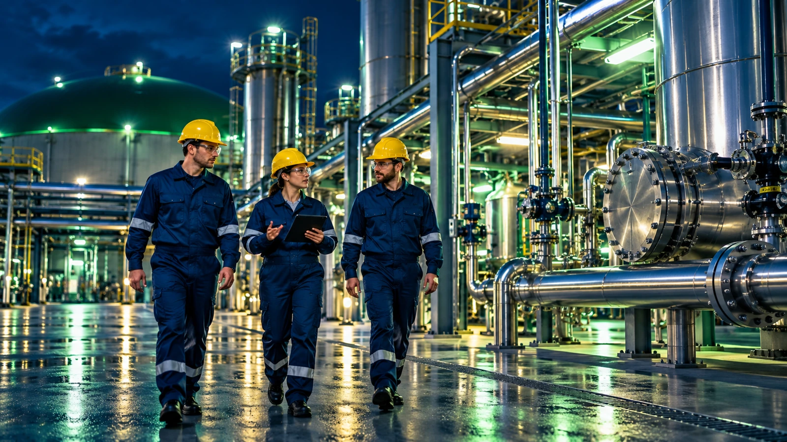 Illustrative plant operations and energy project infrastructure